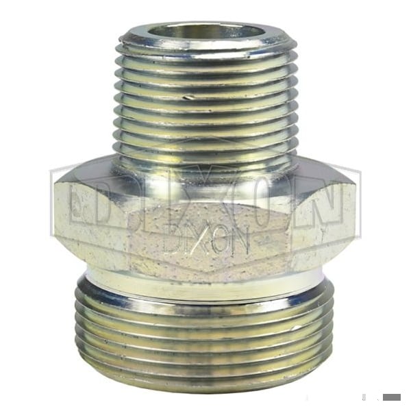 Boss Ground Joint Washer Seal Spud, 1 in, Thread Wing Nut x MNPT, Steel, Domestic